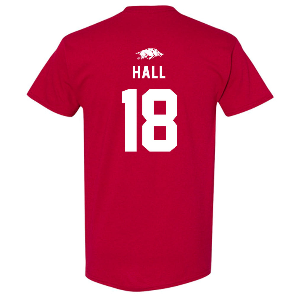 Arkansas - NCAA Football : Jude Hall - Replica Shersey T-Shirt-1