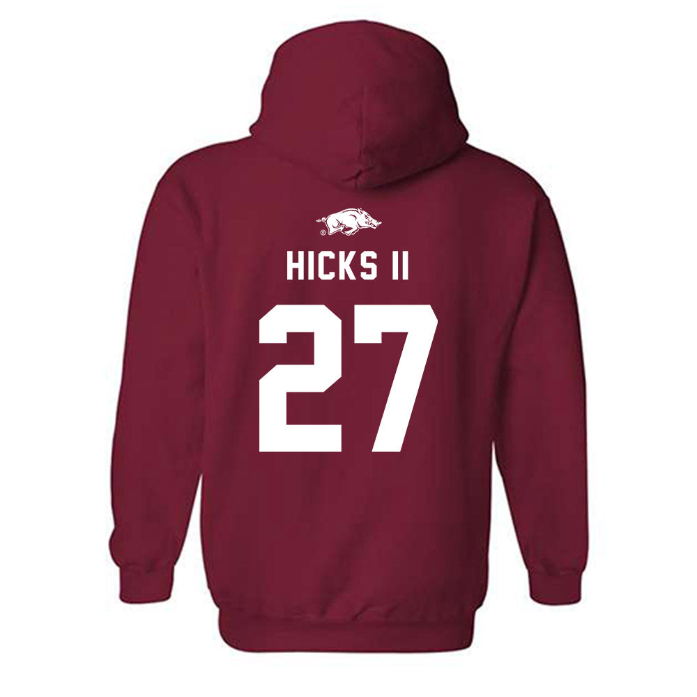 Arkansas - NCAA Football : LaMarcus Hicks II - Replica Shersey Hooded Sweatshirt-1