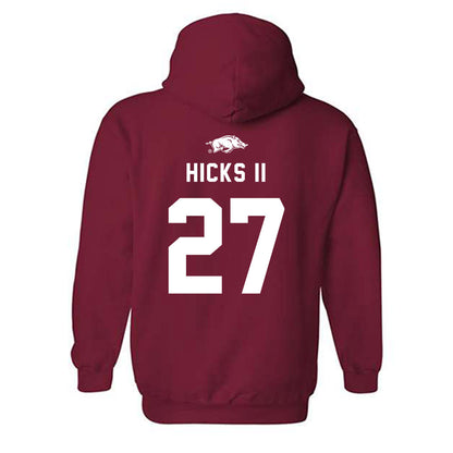Arkansas - NCAA Football : LaMarcus Hicks II - Replica Shersey Hooded Sweatshirt-1
