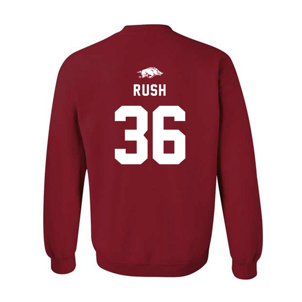 Arkansas - NCAA Football : Gavin Rush - Replica Shersey Crewneck Sweatshirt-1