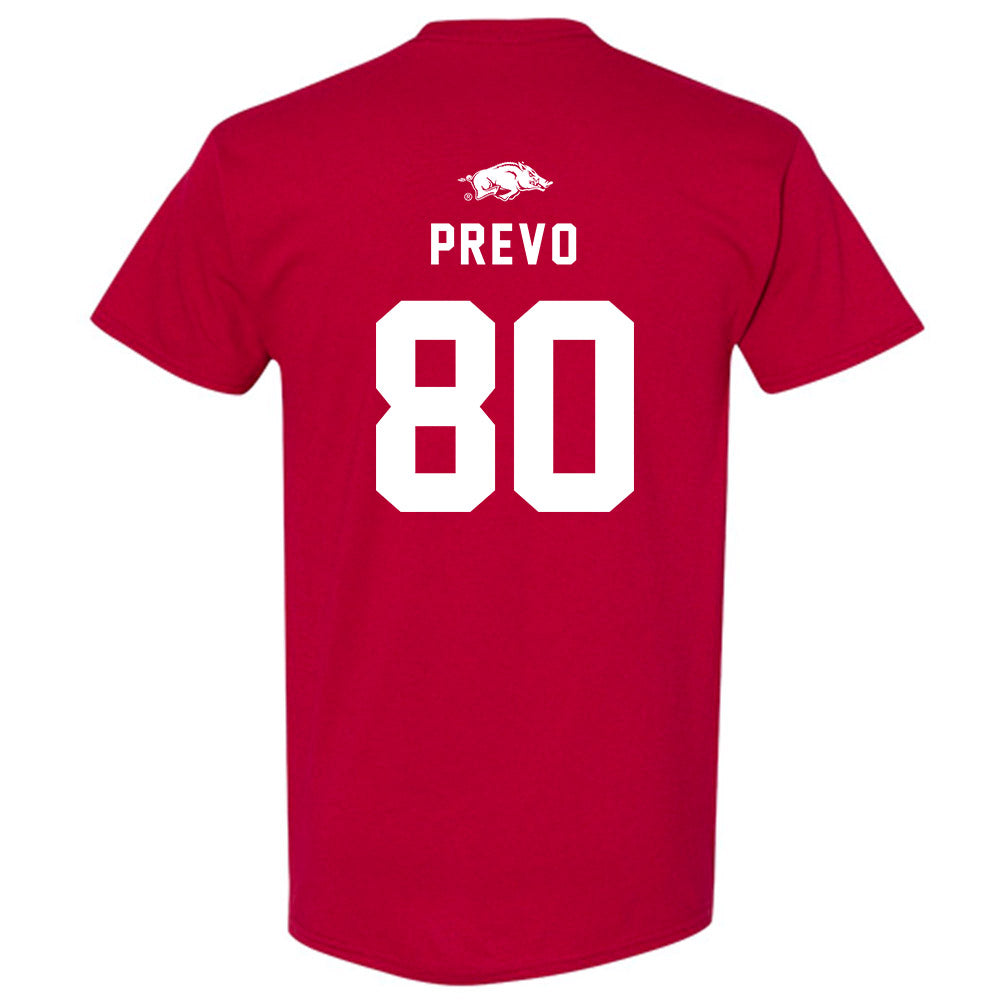 Arkansas - NCAA Football : Dequane Prevo - Replica Shersey T-Shirt-1