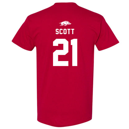 Arkansas - NCAA Football : Tyler Scott - Replica Shersey T-Shirt-1