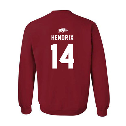 Arkansas - NCAA Football : Hank Hendrix - Replica Shersey Crewneck Sweatshirt-1