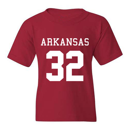 Arkansas - NCAA Football : Matt Adcock - Replica Shersey Youth T-Shirt-0