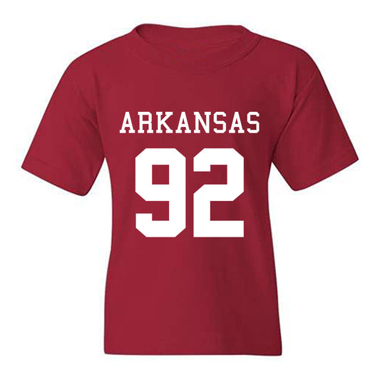 Arkansas - NCAA Football : David Oke - Replica Shersey Youth T-Shirt-0