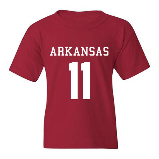 Arkansas - NCAA Football : Monte Harrison - Replica Shersey Youth T-Shirt-0