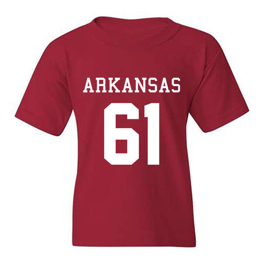 Arkansas - NCAA Football : Kaden Bramlage - Replica Shersey Youth T-Shirt-0