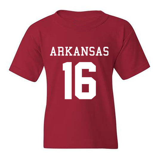 Arkansas - NCAA Football : Kourtlan Marsh - Replica Shersey Youth T-Shirt-0