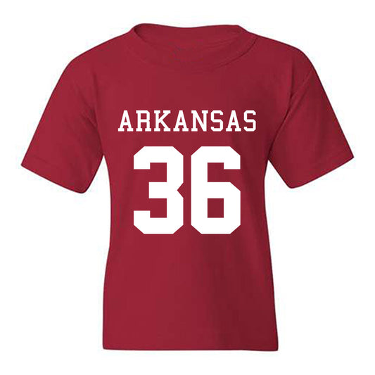 Arkansas - NCAA Football : Brian Alston - Replica Shersey Youth T-Shirt-0