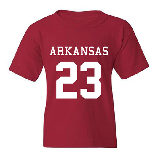 Arkansas - NCAA Football : Kevin Young Jr. - Replica Shersey Youth T-Shirt-0