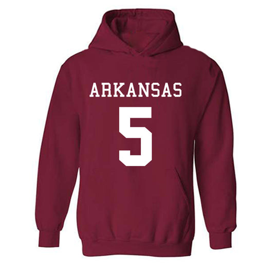 Arkansas - NCAA Football : Sutton Smith - Replica Shersey Hooded Sweatshirt-0