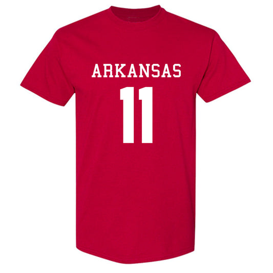 Arkansas - NCAA Football : Monte Harrison - Replica Shersey T-Shirt-0