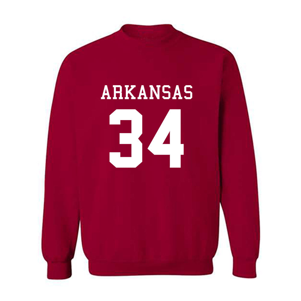 Arkansas - NCAA Football : Jathan Hatch - Replica Shersey Crewneck Sweatshirt-0