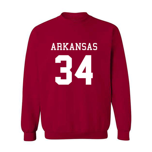Arkansas - NCAA Football : Jathan Hatch - Replica Shersey Crewneck Sweatshirt-0