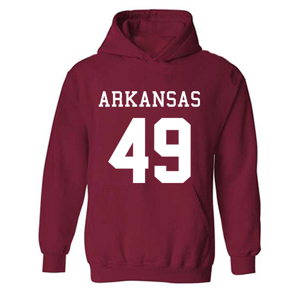 Arkansas - NCAA Football : Braxton Scriber - Replica Shersey Hooded Sweatshirt-0