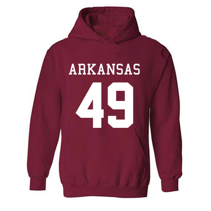 Arkansas - NCAA Football : Braxton Scriber - Replica Shersey Hooded Sweatshirt-0