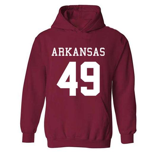 Arkansas - NCAA Football : Braxton Scriber - Replica Shersey Hooded Sweatshirt-0