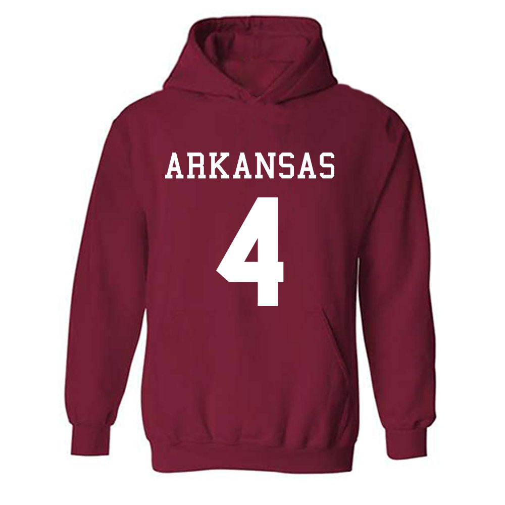 Arkansas - NCAA Football : Lakhi Roland - Replica Shersey Hooded Sweatshirt-0