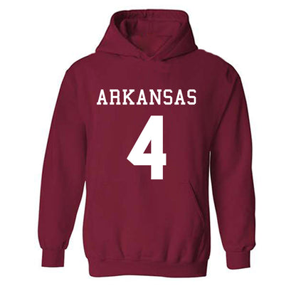 Arkansas - NCAA Football : Lakhi Roland - Replica Shersey Hooded Sweatshirt-0