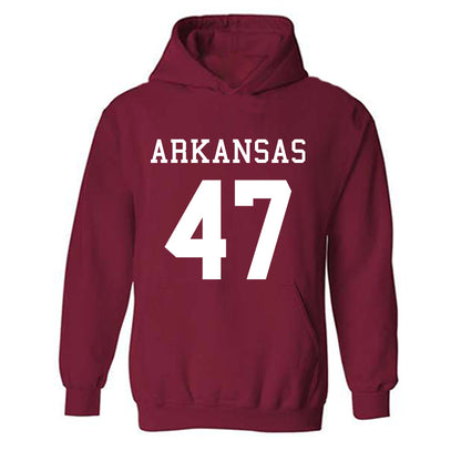 Arkansas - NCAA Football : Maddox Lassiter - Replica Shersey Hooded Sweatshirt