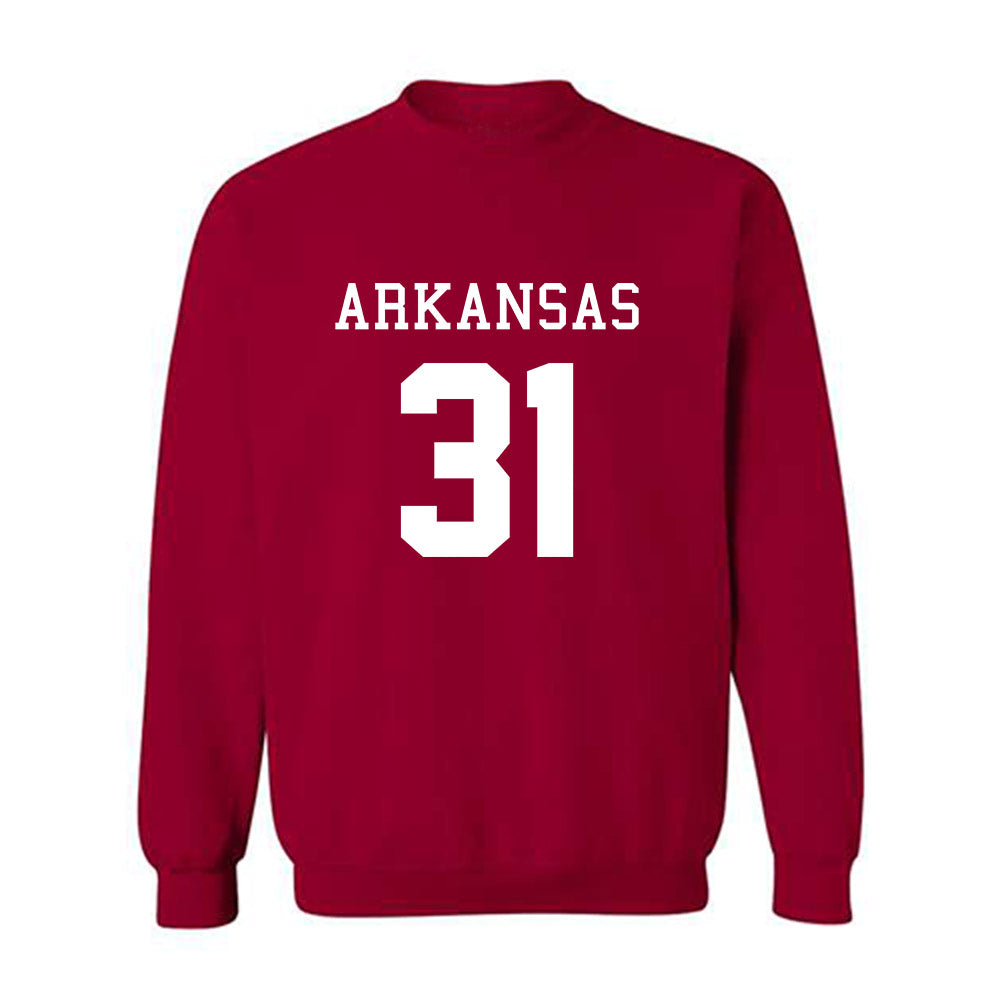 Arkansas - NCAA Football : Blake Brisker - Replica Shersey Crewneck Sweatshirt-0