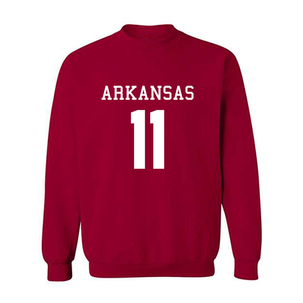 Arkansas - NCAA Football : Monte Harrison - Replica Shersey Crewneck Sweatshirt-0