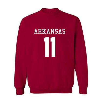 Arkansas - NCAA Football : Monte Harrison - Replica Shersey Crewneck Sweatshirt-0
