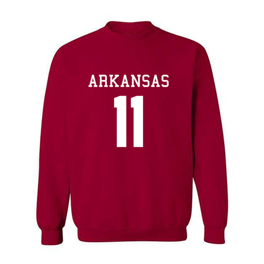Arkansas - NCAA Football : Monte Harrison - Replica Shersey Crewneck Sweatshirt-0