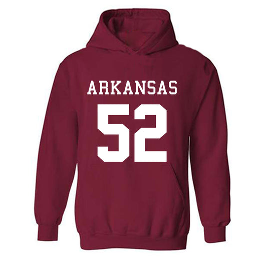 Arkansas - NCAA Football : Caden Kitler - Replica Shersey Hooded Sweatshirt-0