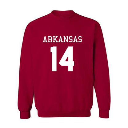 Arkansas - NCAA Football : Hank Hendrix - Replica Shersey Crewneck Sweatshirt-0
