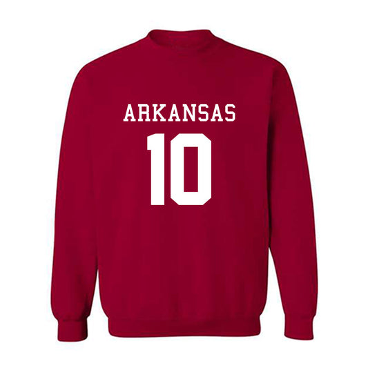 Arkansas - NCAA Football : Cade Trotter - Replica Shersey Crewneck Sweatshirt-0