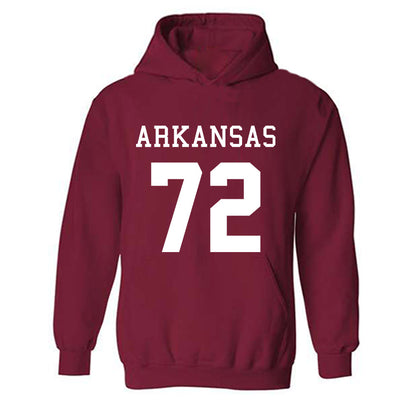 Arkansas - NCAA Football : Tucker Young - Replica Shersey Hooded Sweatshirt-0