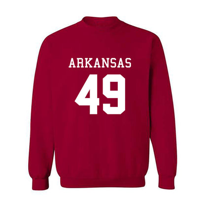Arkansas - NCAA Football : Braxton Scriber - Replica Shersey Crewneck Sweatshirt-0