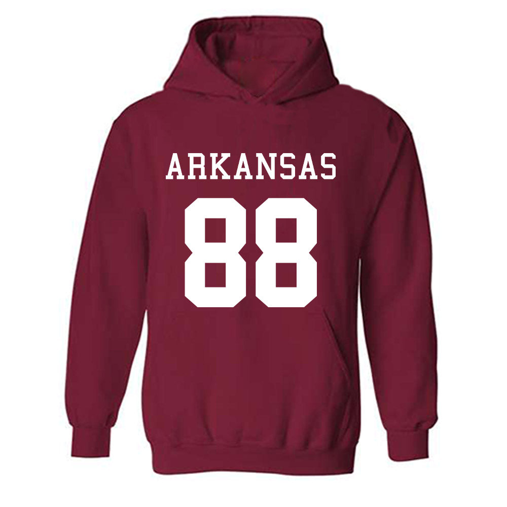 Arkansas - NCAA Football : Xadavien Sims - Replica Shersey Hooded Sweatshirt-0