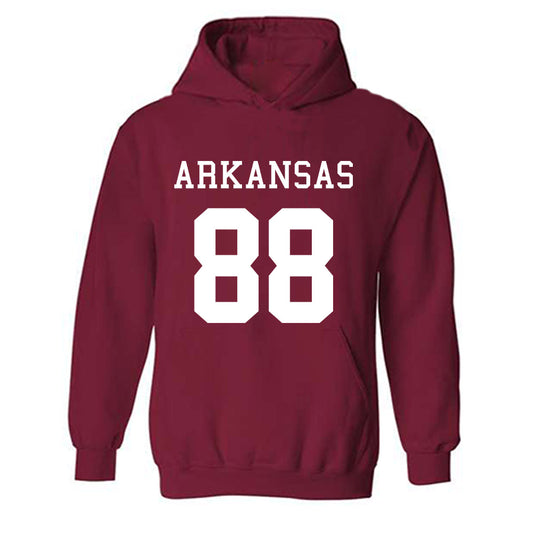 Arkansas - NCAA Football : Xadavien Sims - Replica Shersey Hooded Sweatshirt-0