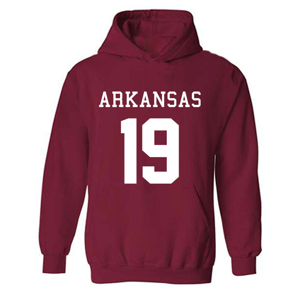 Arkansas - NCAA Football : Antonio Jordan - Replica Shersey Hooded Sweatshirt-0