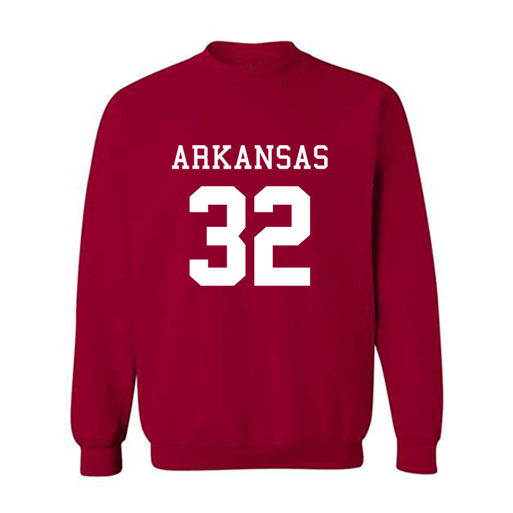 Arkansas - NCAA Football : Matt Adcock - Replica Shersey Crewneck Sweatshirt-0