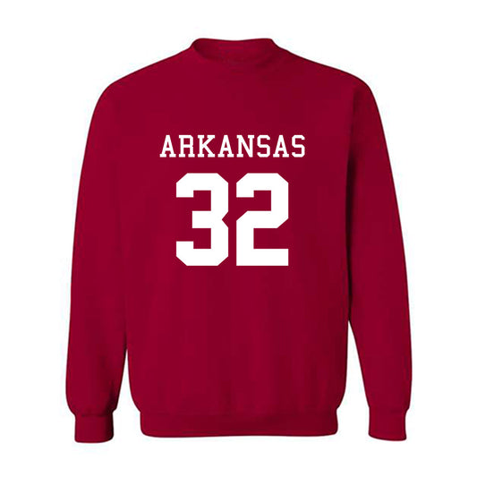 Arkansas - NCAA Football : Matt Adcock - Replica Shersey Crewneck Sweatshirt-0
