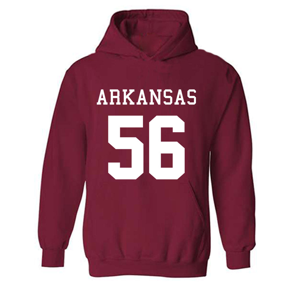 Arkansas - NCAA Football : Ben Mubenga - Replica Shersey Hooded Sweatshirt-0