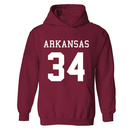 Arkansas - NCAA Football : Jathan Hatch - Replica Shersey Hooded Sweatshirt-0