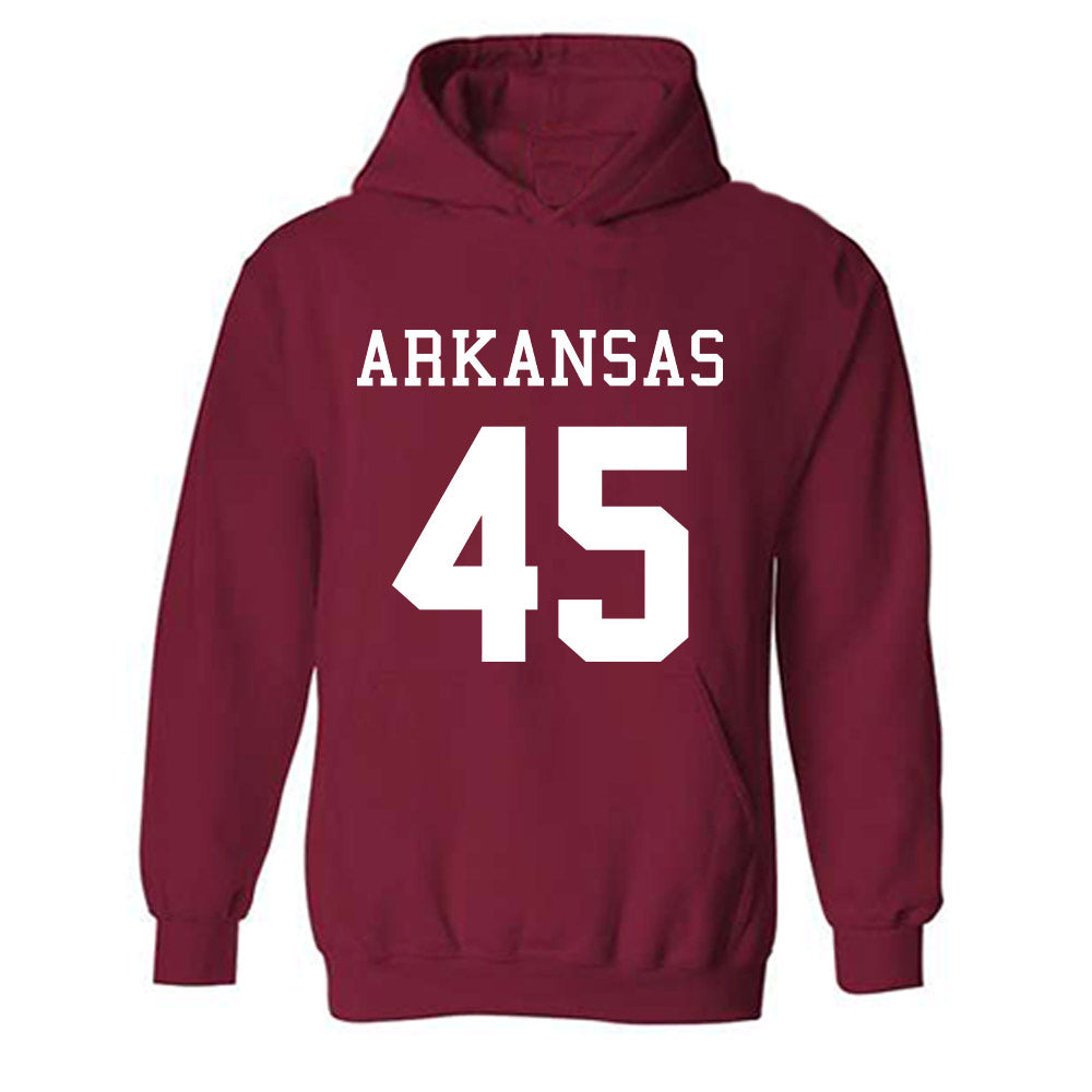Arkansas - NCAA Football : Max Schmidly - Replica Shersey Hooded Sweatshirt