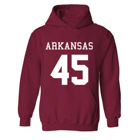 Arkansas - NCAA Football : Max Schmidly - Replica Shersey Hooded Sweatshirt