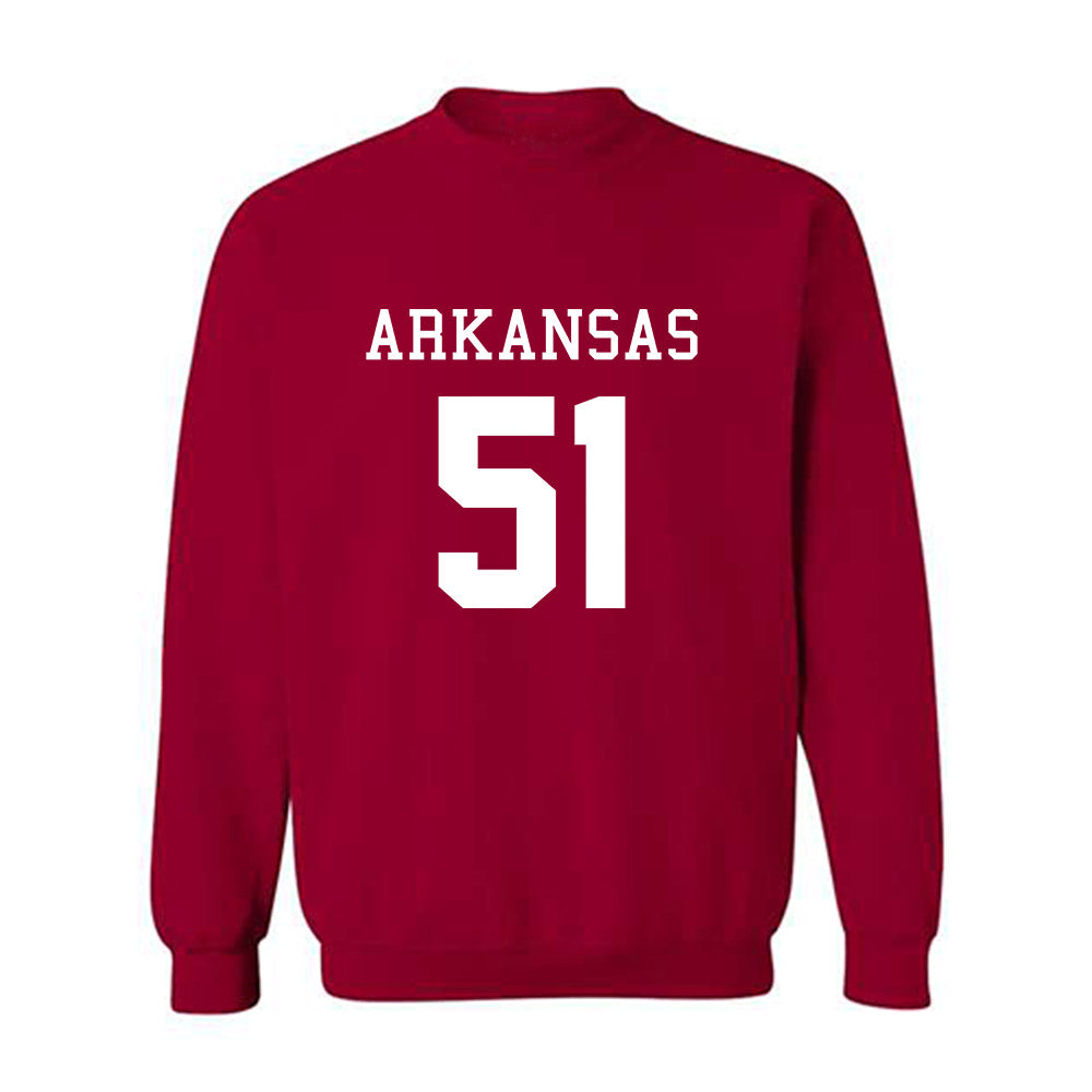 Arkansas - NCAA Football : Carey Clayton - Replica Shersey Crewneck Sweatshirt-0