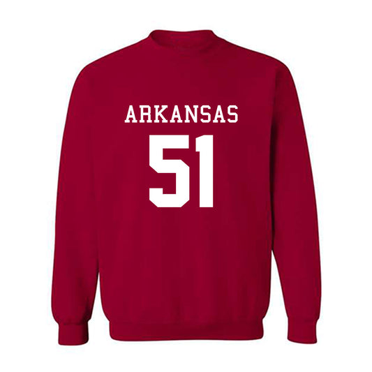 Arkansas - NCAA Football : Carey Clayton - Replica Shersey Crewneck Sweatshirt-0