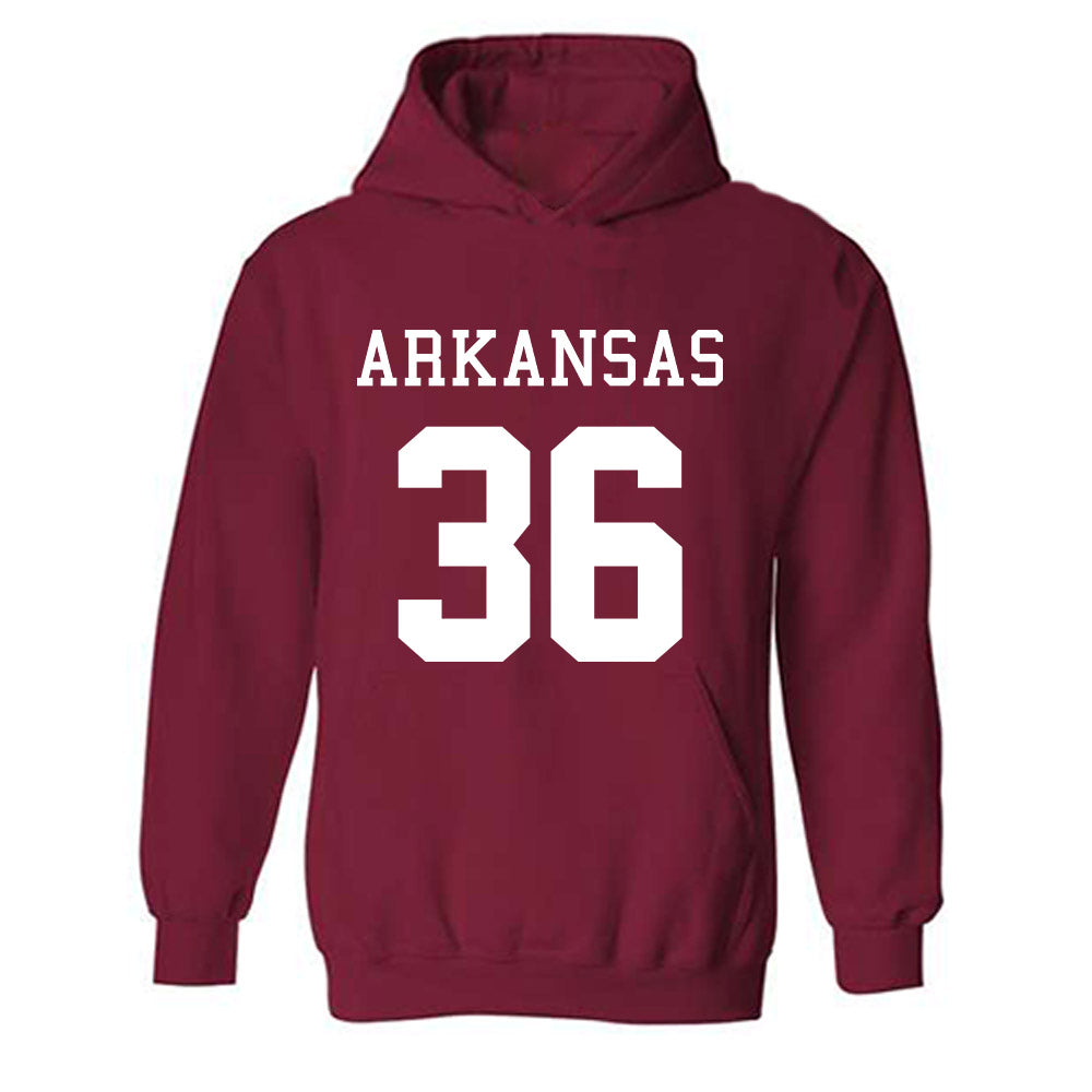 Arkansas - NCAA Football : Gavin Rush - Replica Shersey Hooded Sweatshirt-0
