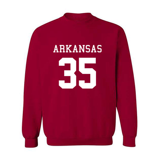 Arkansas - NCAA Football : Hutson Hendrix - Replica Shersey Crewneck Sweatshirt-0