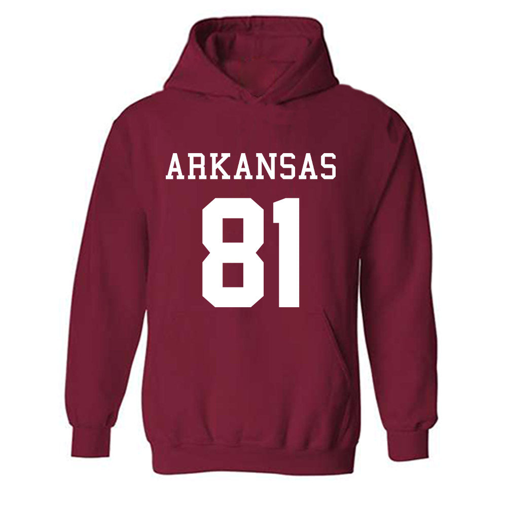 Arkansas - NCAA Football : Dai'Shaun Thomas - Replica Shersey Hooded Sweatshirt-0