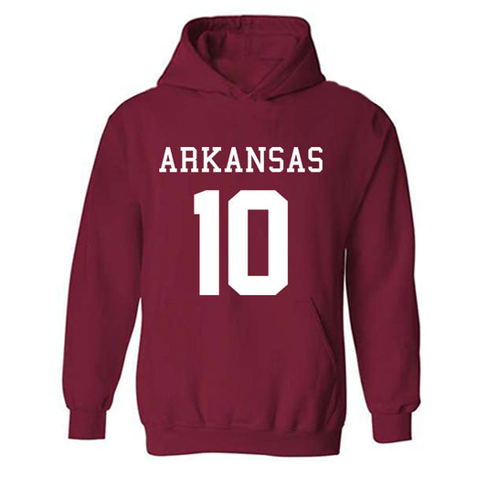 Arkansas - NCAA Football : Cade Trotter - Replica Shersey Hooded Sweatshirt-0