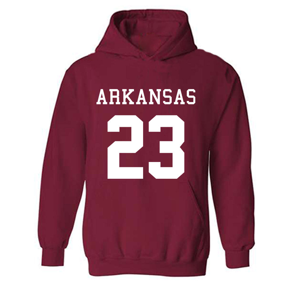 Arkansas - NCAA Football : Kevin Young Jr. - Replica Shersey Hooded Sweatshirt-0