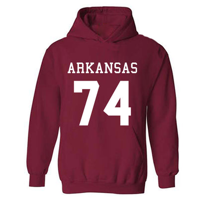 Arkansas - NCAA Football : Terence Roberson - Replica Shersey Hooded Sweatshirt-0